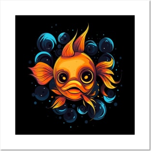 Goldfish Smiling Posters and Art